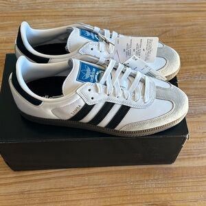 Adidas Men’s 9 Samba White and Black Trainers Women’s 10